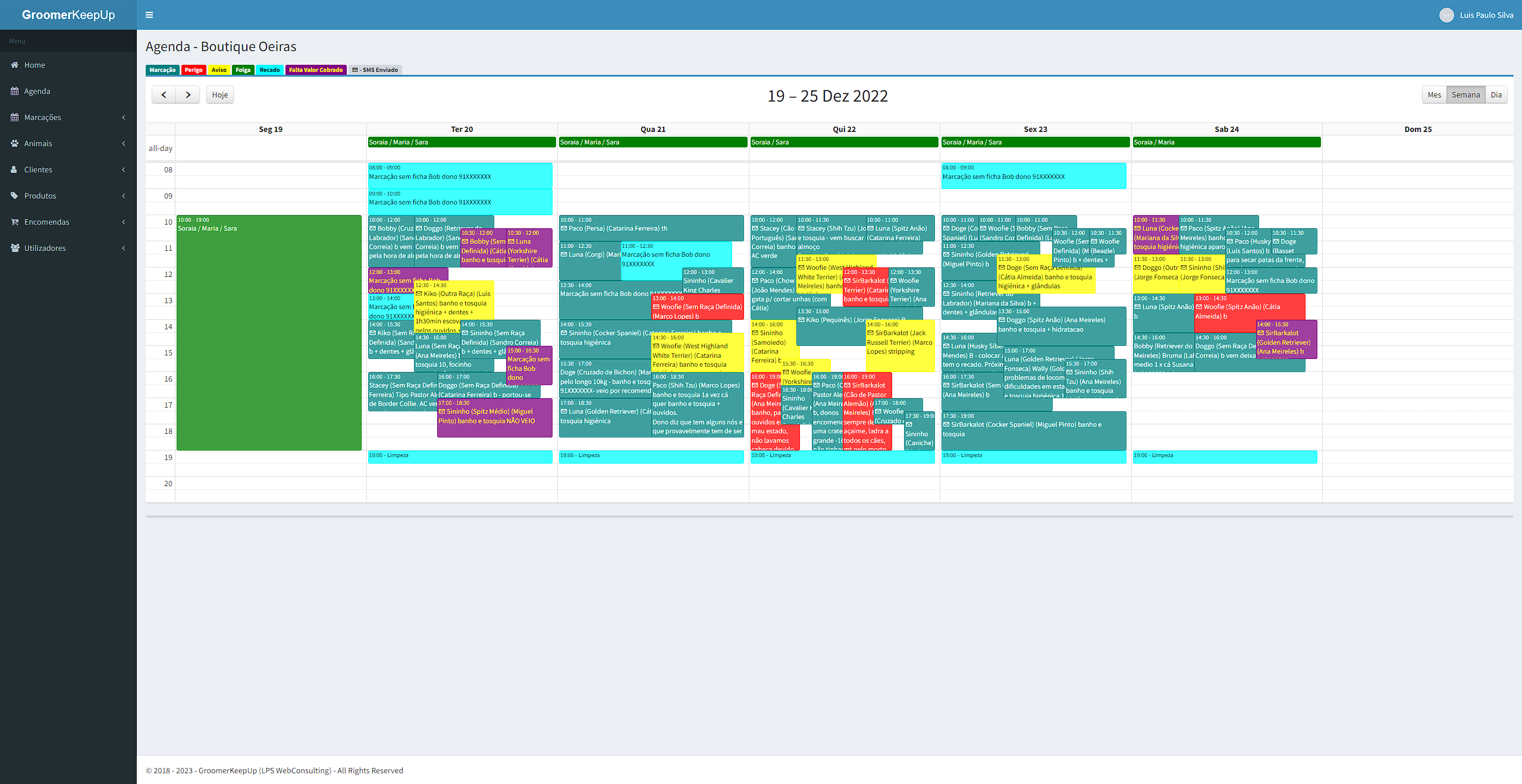 Agenda GroomerKeepUp